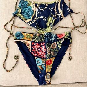 Agua Bendita Multicolor Floral One Piece Swimsuit